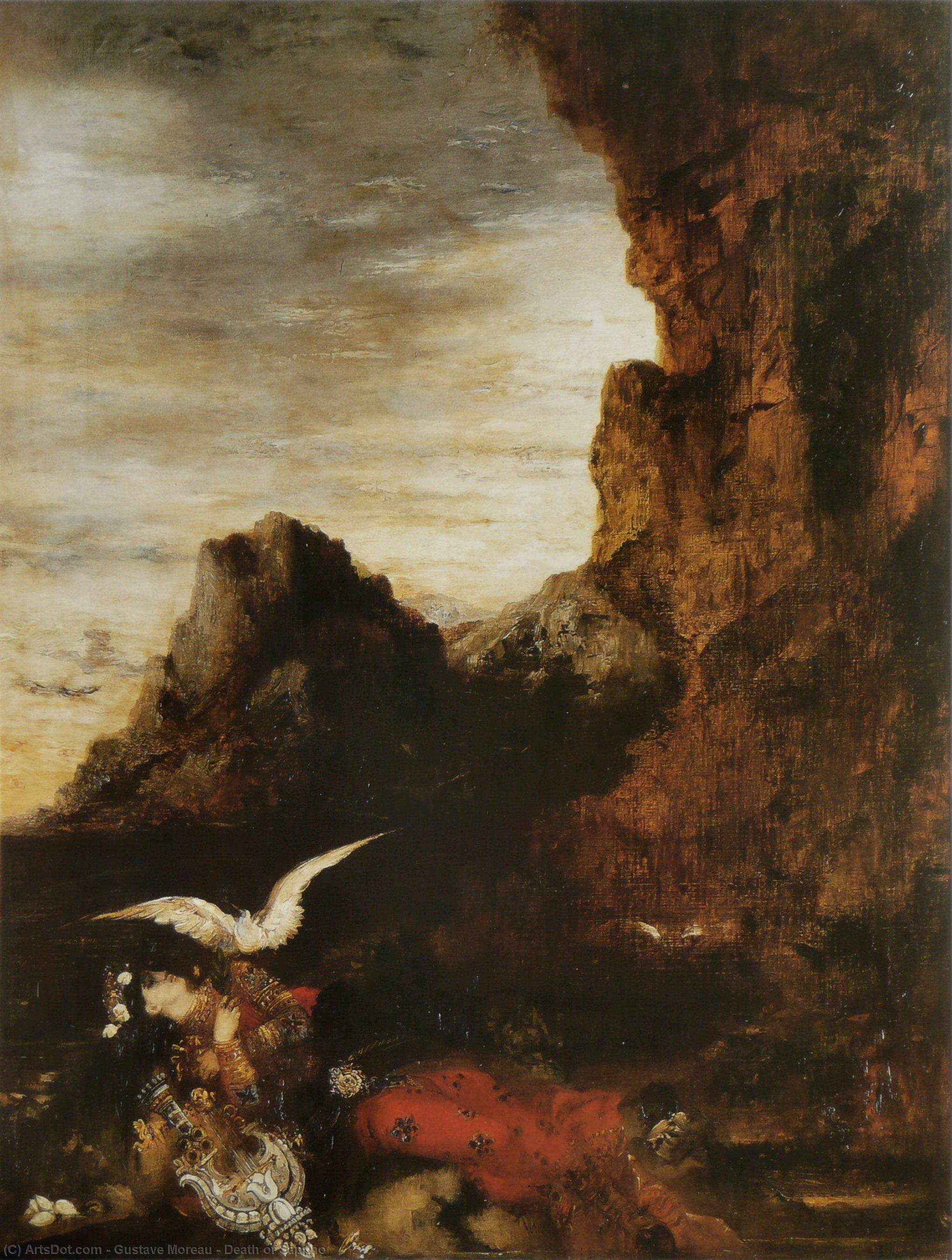 Death Of Sappho — Gustave Moreau