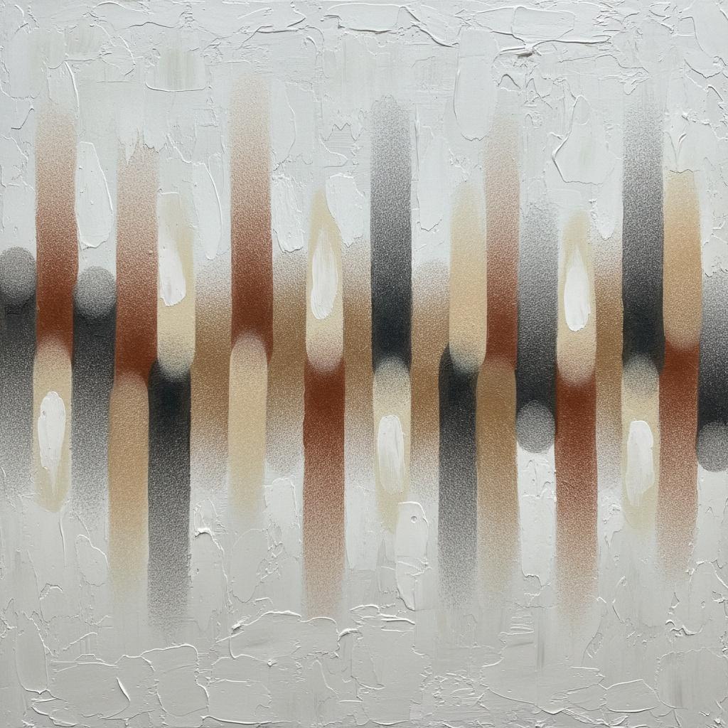 Ephemeral Monoliths In Sepia: A Meditative Study Of Rhythmic Earth Tones — David Moreau