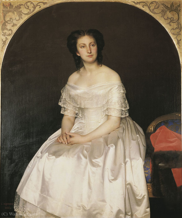 Portrait Of Maria Vorontsova — Sergey Konstantinovich Zaryanko