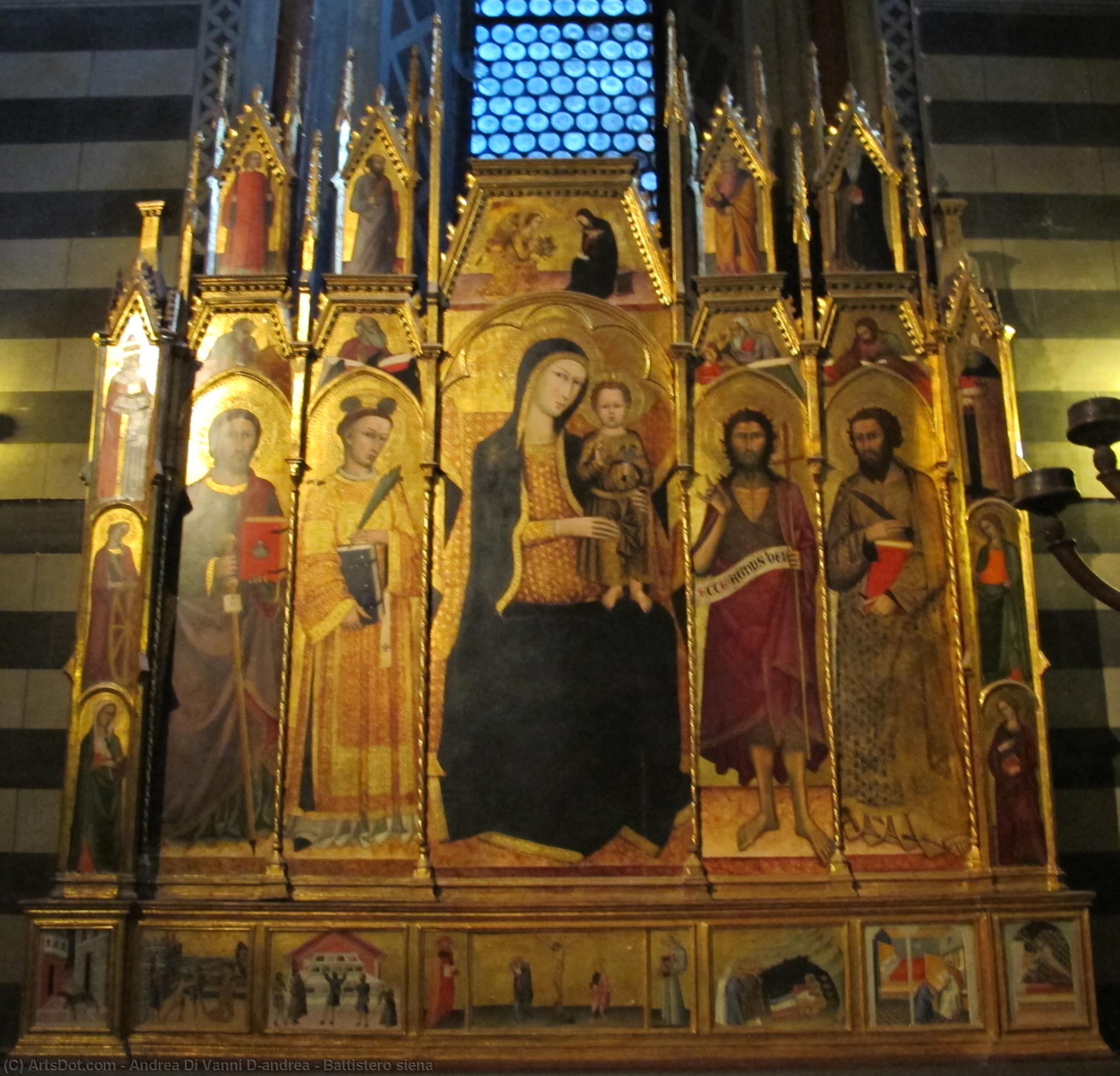 Battistero Siena — Andrea Di Vanni D'andrea