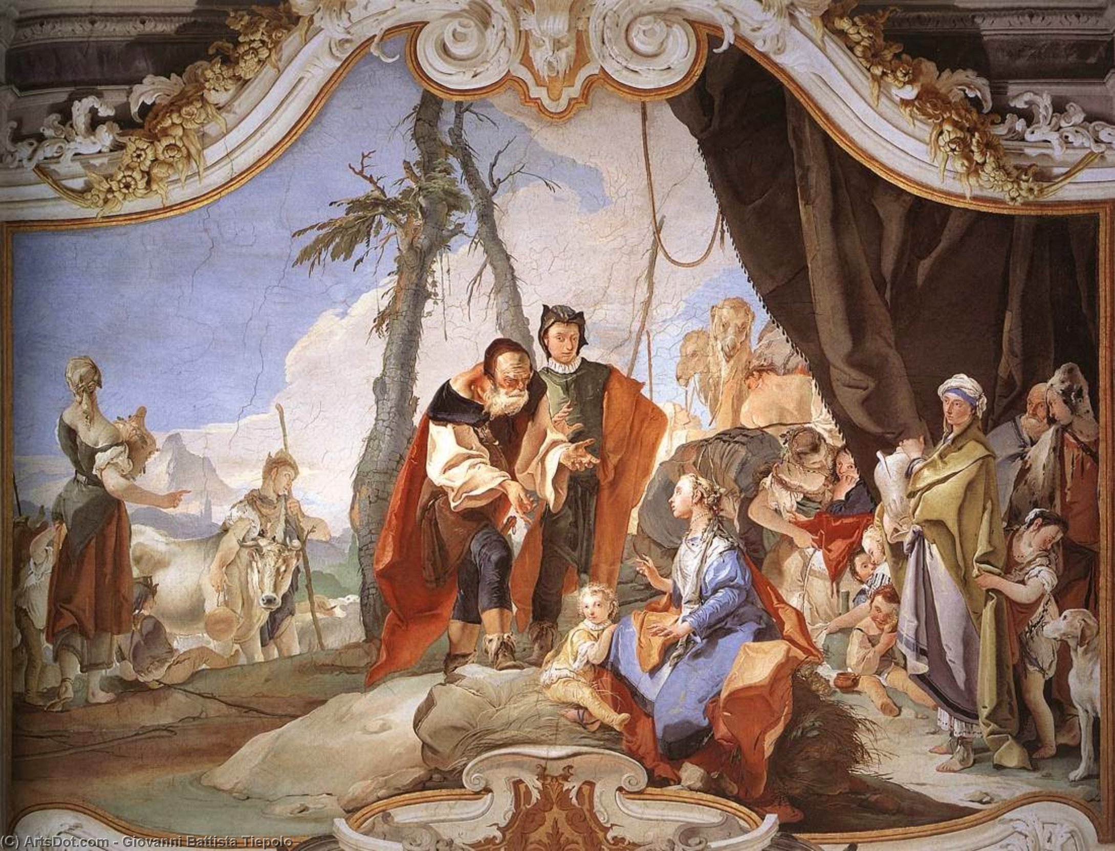 Palazzo Patriarcale Rachel Hiding The Idols From Her Father Laban — Giambattista Tiepolo