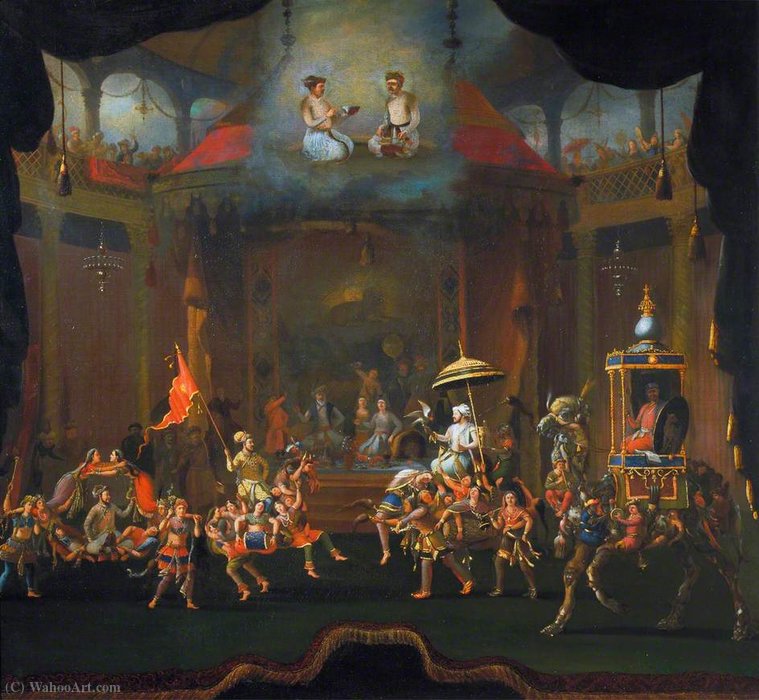 Parade Of The Sons Of Shah Jahan On Composite Horses And Elephants — Willem Schellinks
