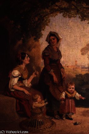 Two Roman Ladies And Their Children — Penry Williams
