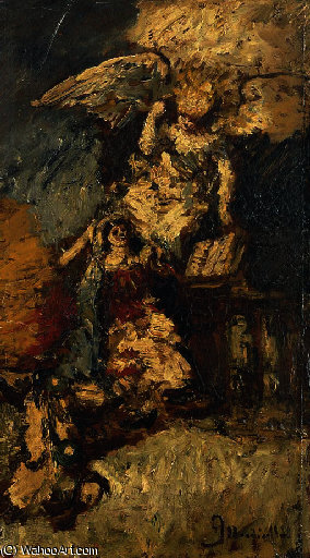 The Annunciation — Adolphe Joseph Thomas Monticelli