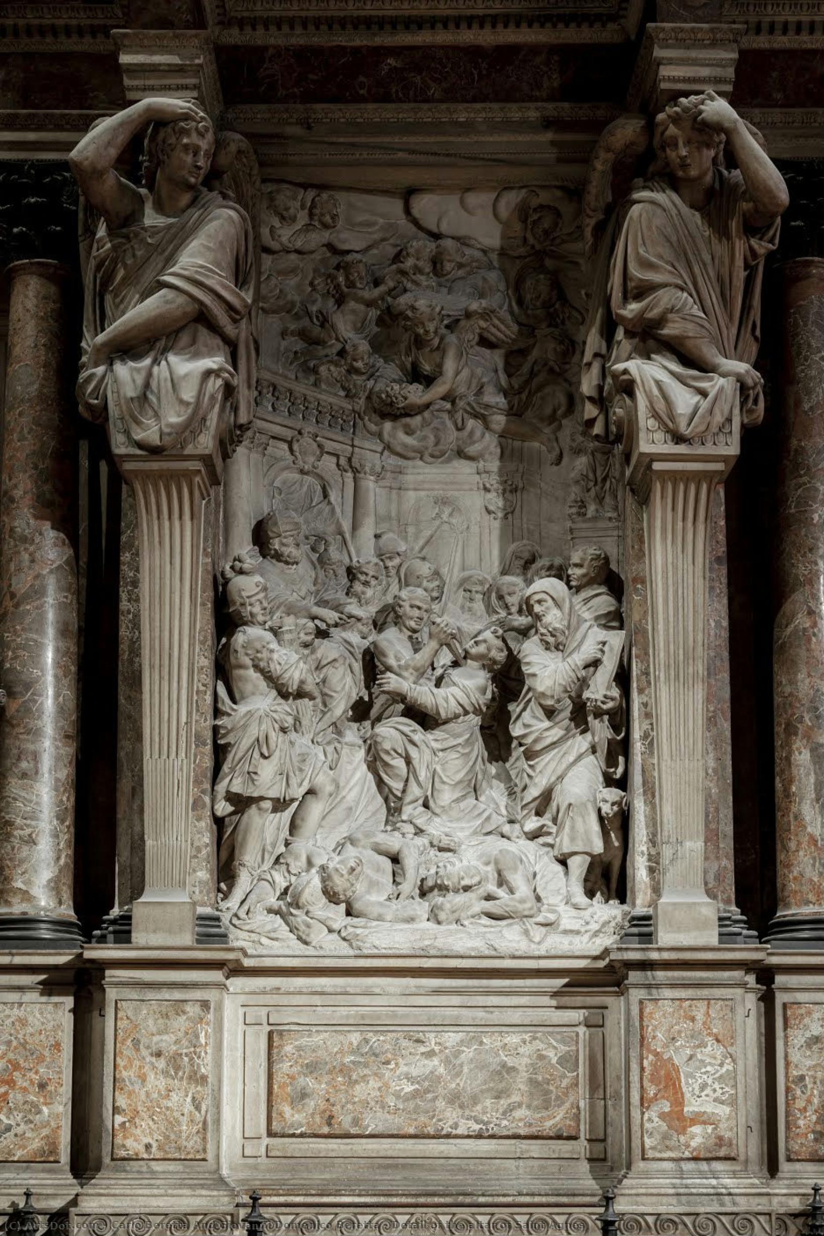 Detail Of The Altar Of Saint Agnes — Carlo Beretta And Giovanni Domenico Beretta
