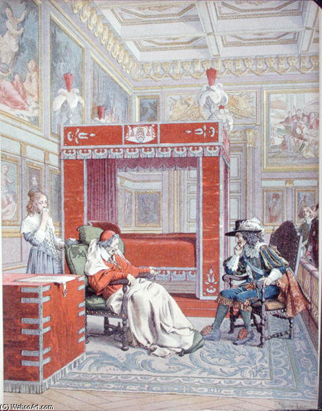 The Death Of Armand-jean Du Plessis, Cardinal Richelieu — Maurice Leloir
