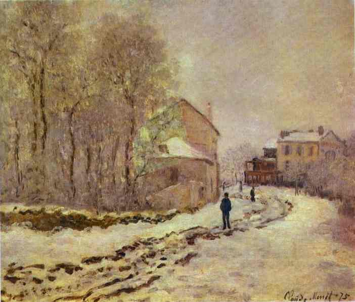 Snow At Argenteuil — Клод Моне