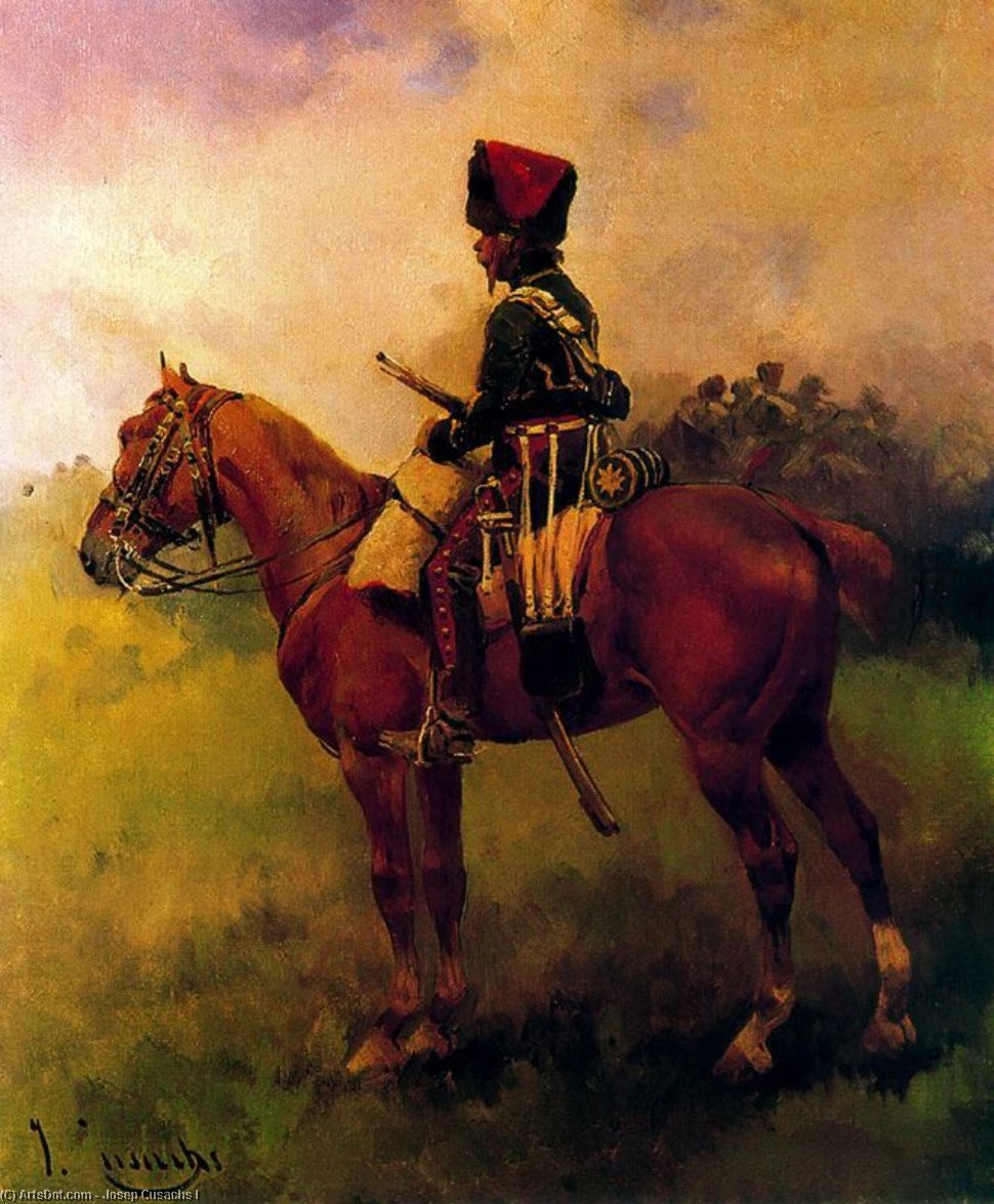 Hussar On Horseback — Жозеп Кусакс И