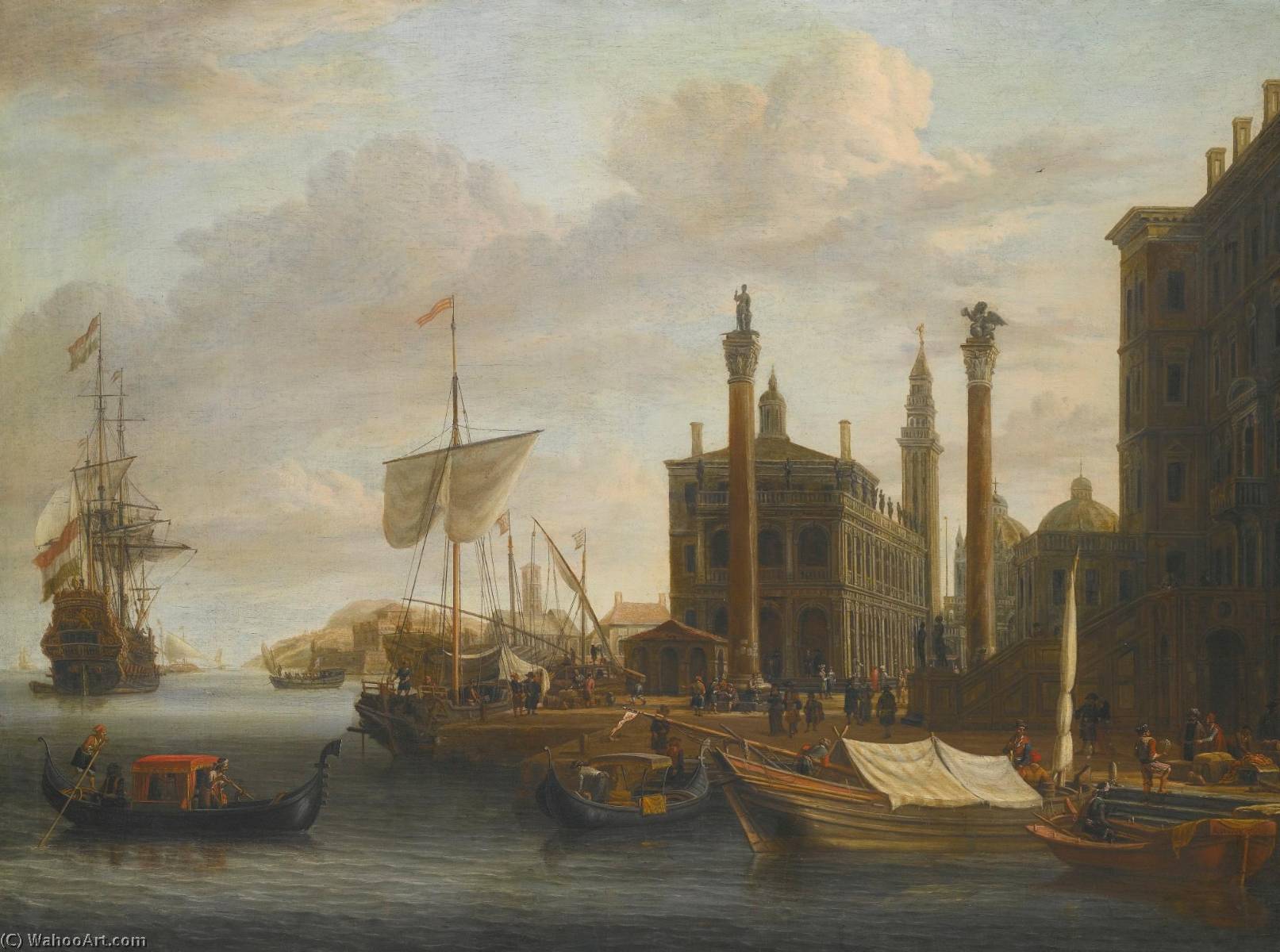 A Capriccio Of Venice, With Saint Mark's Basilica And The Doge's Palace — Abraham Storck (sturckenburch)