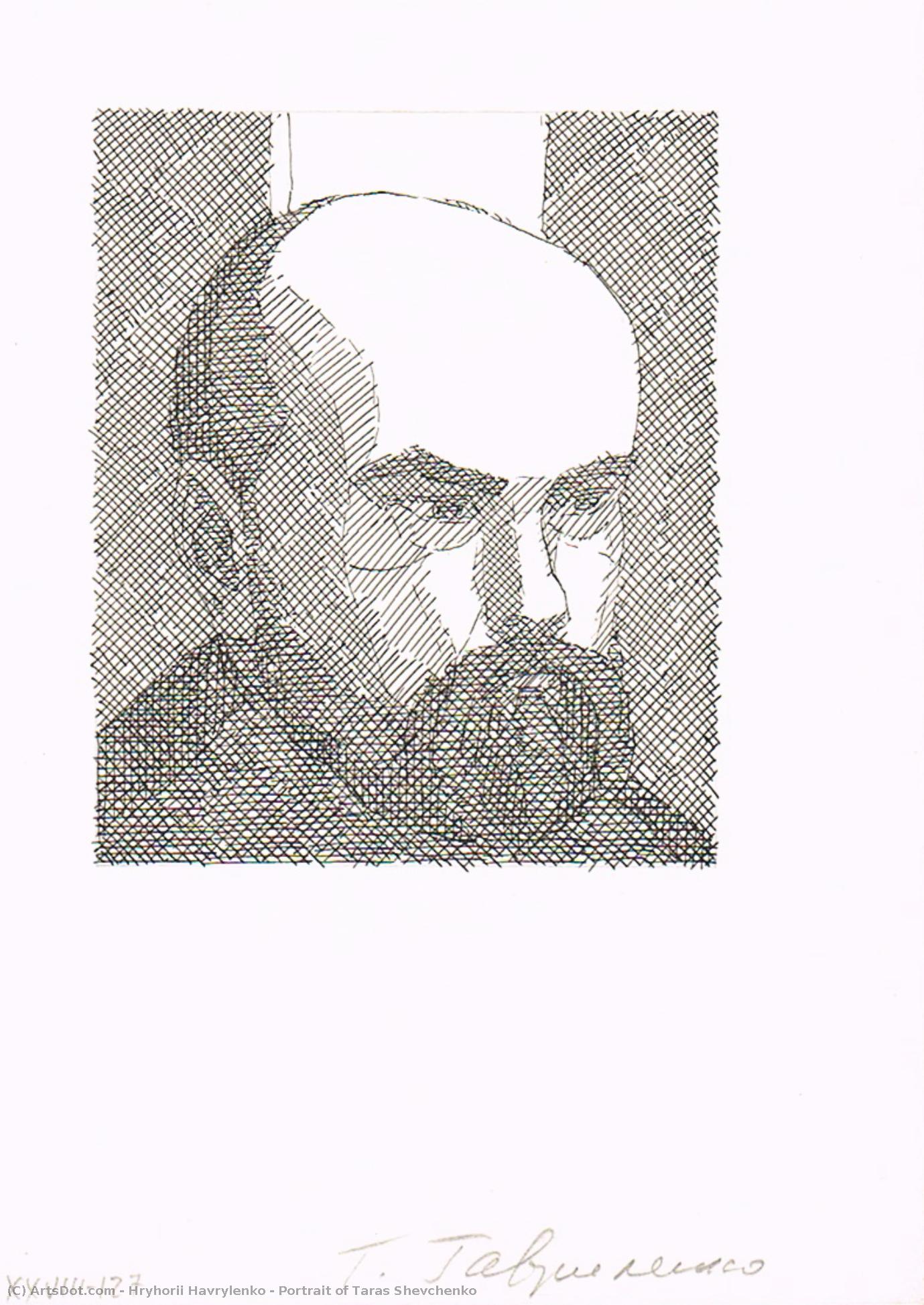 Portrait Of Taras Shevchenko — Hryhorii Havrylenko