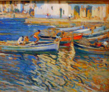 Marina Con Pescadores — Eliseo Meifrèn I Roig