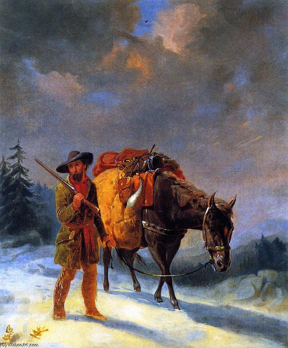 Trapper Crossing The Mountains — William Tylee Ranney