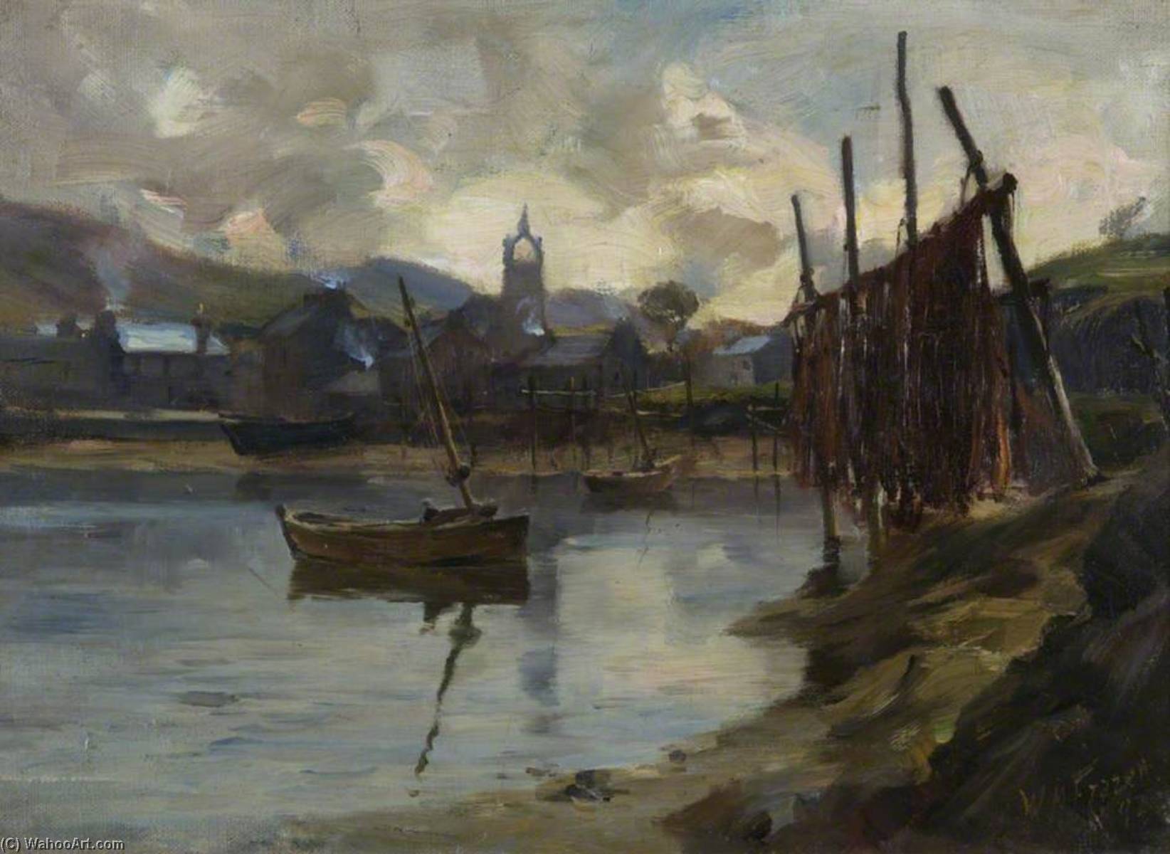 A West Coast Fishing Village — William Miller Frazer