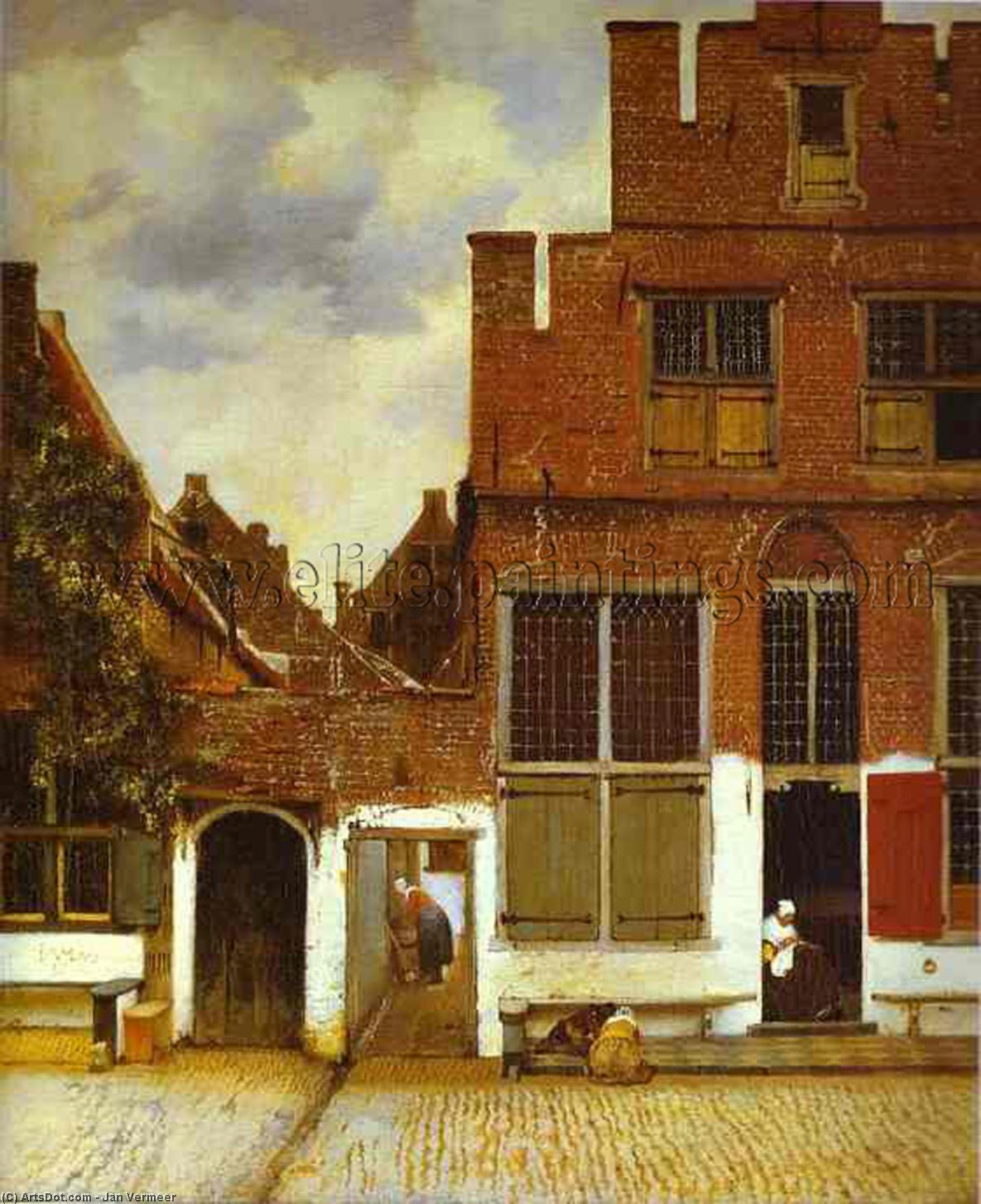 Street In Delfi — Johannes Vermeer