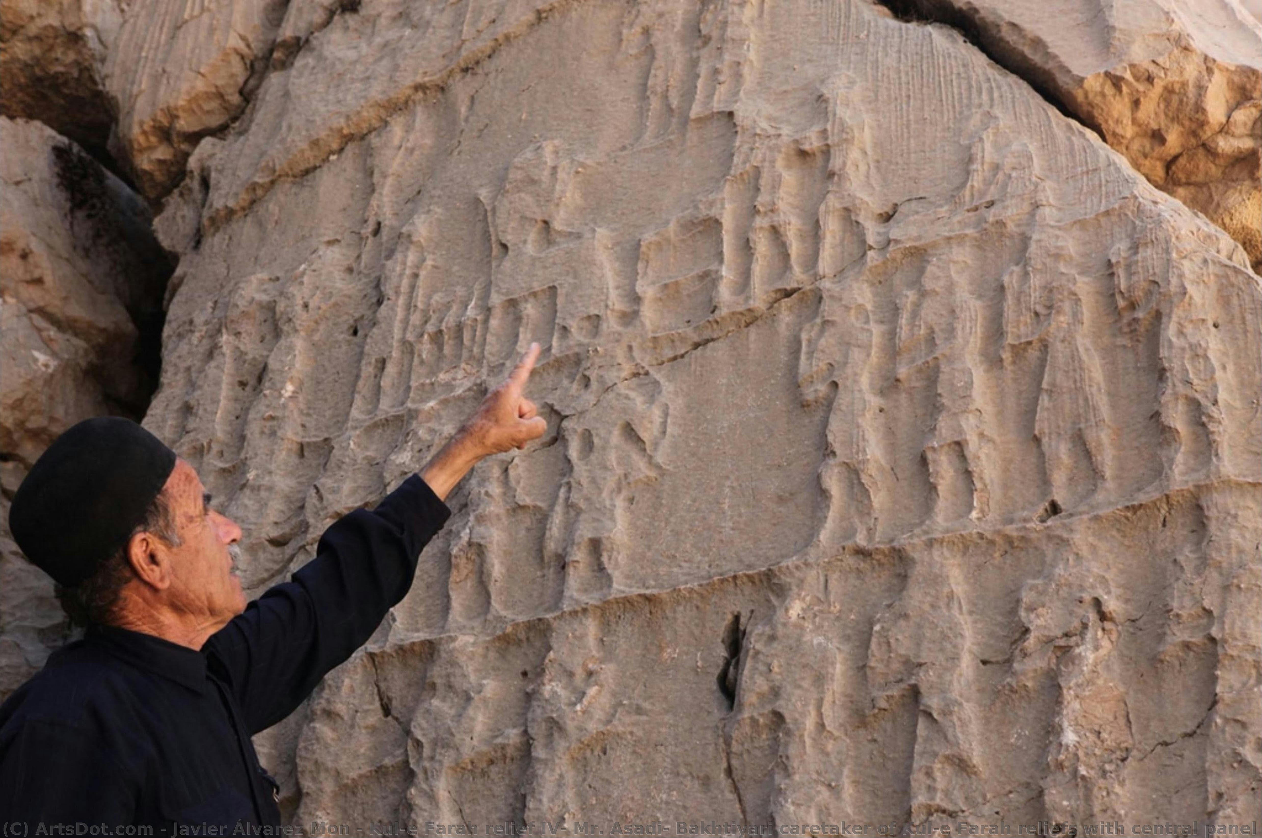Kul-e Farah Relief Iv, Mr. Asadi, Bakhtiyari Caretaker Of Kul-e Farah Reliefs With Central Panel A — Javier Álvarez Mon