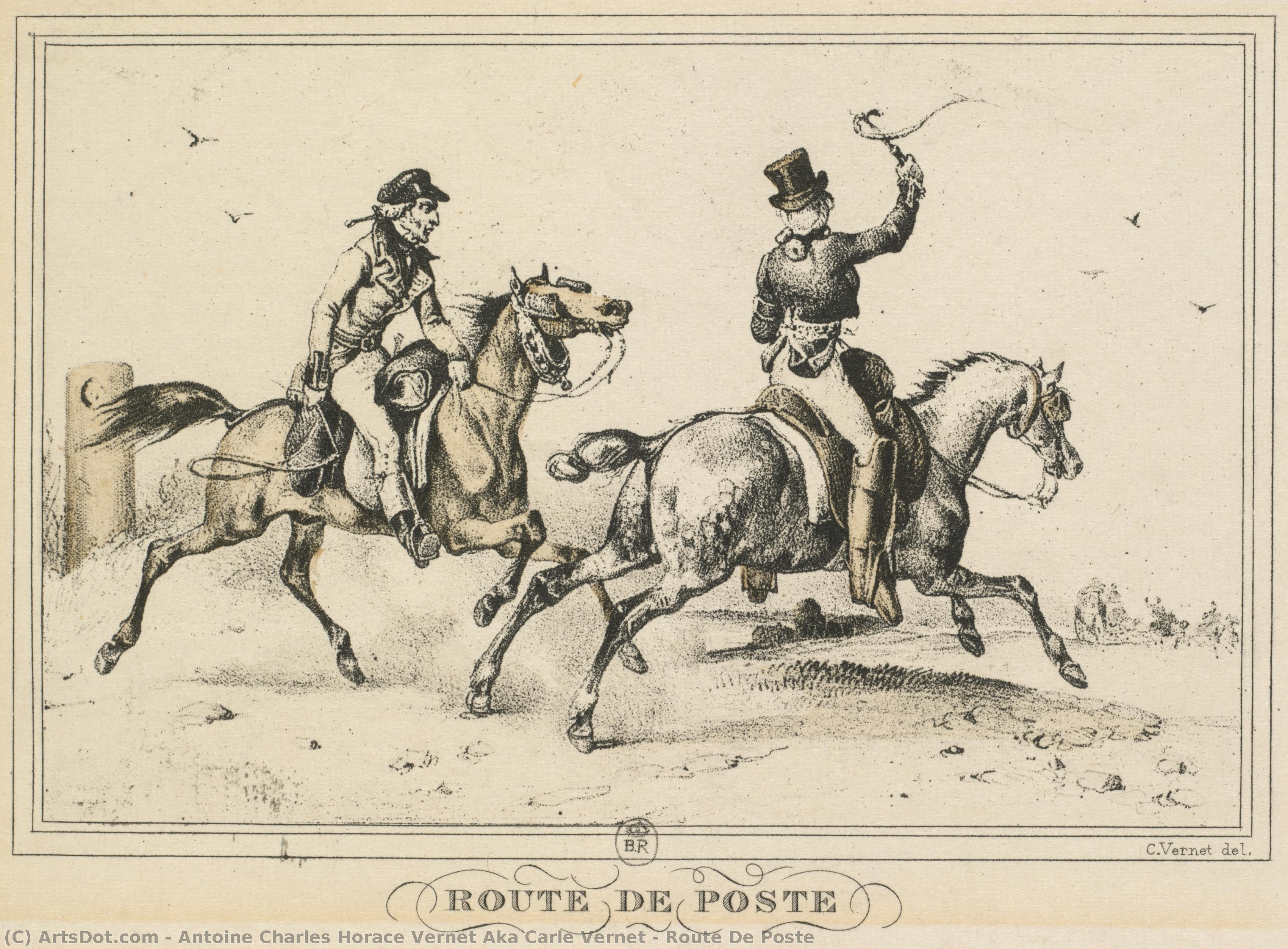 Route De Poste — Antoine Charles Horace Vernet Aka Carle Vernet