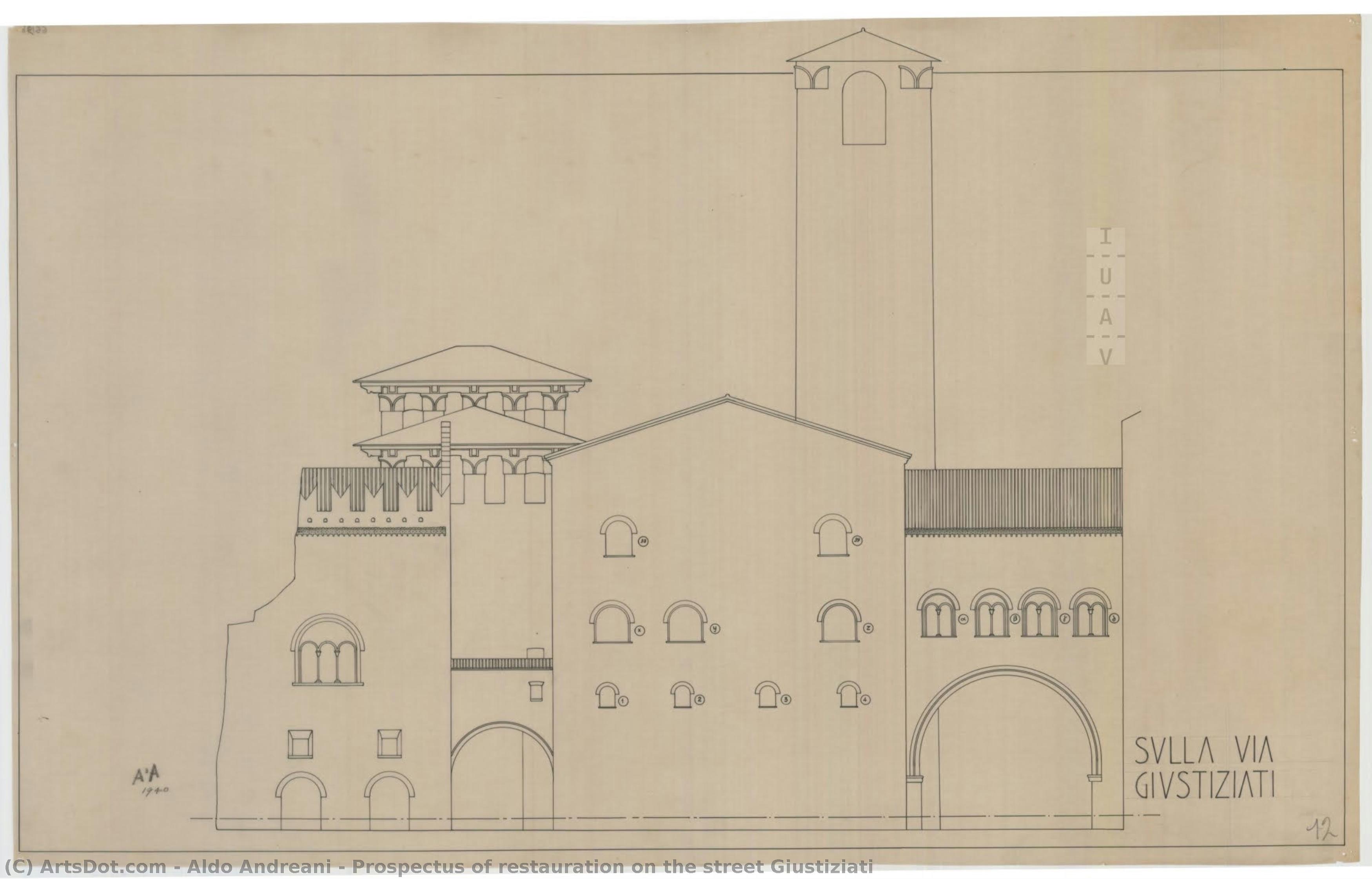 Prospectus Of Restauration On The Street Giustiziati — Aldo Andreani