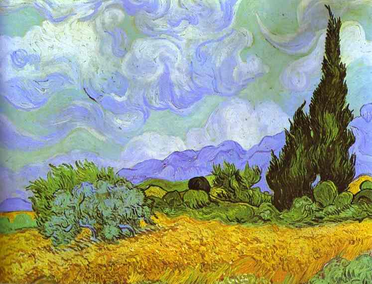 Wheat Field With Cypresses. Saint-rémy — Vincent Willem Van Gogh