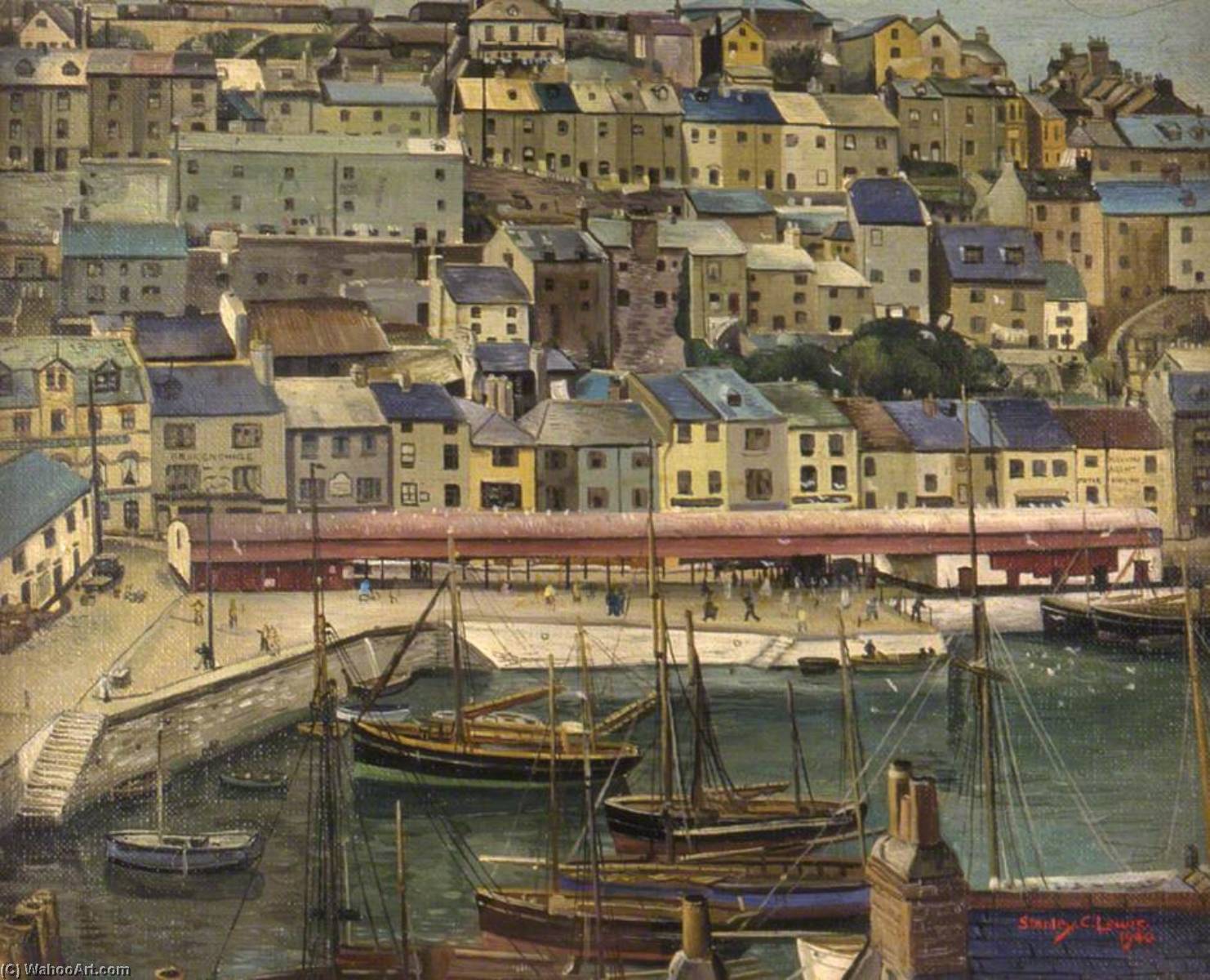 The Harbour And Fishmarket, Brixham, Devon — Stanley Cornwell Lewis