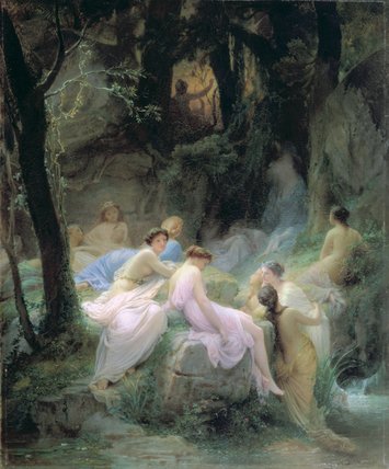 Nymphs Listening To The Songs Of Orpheus — Charles François Jalabert