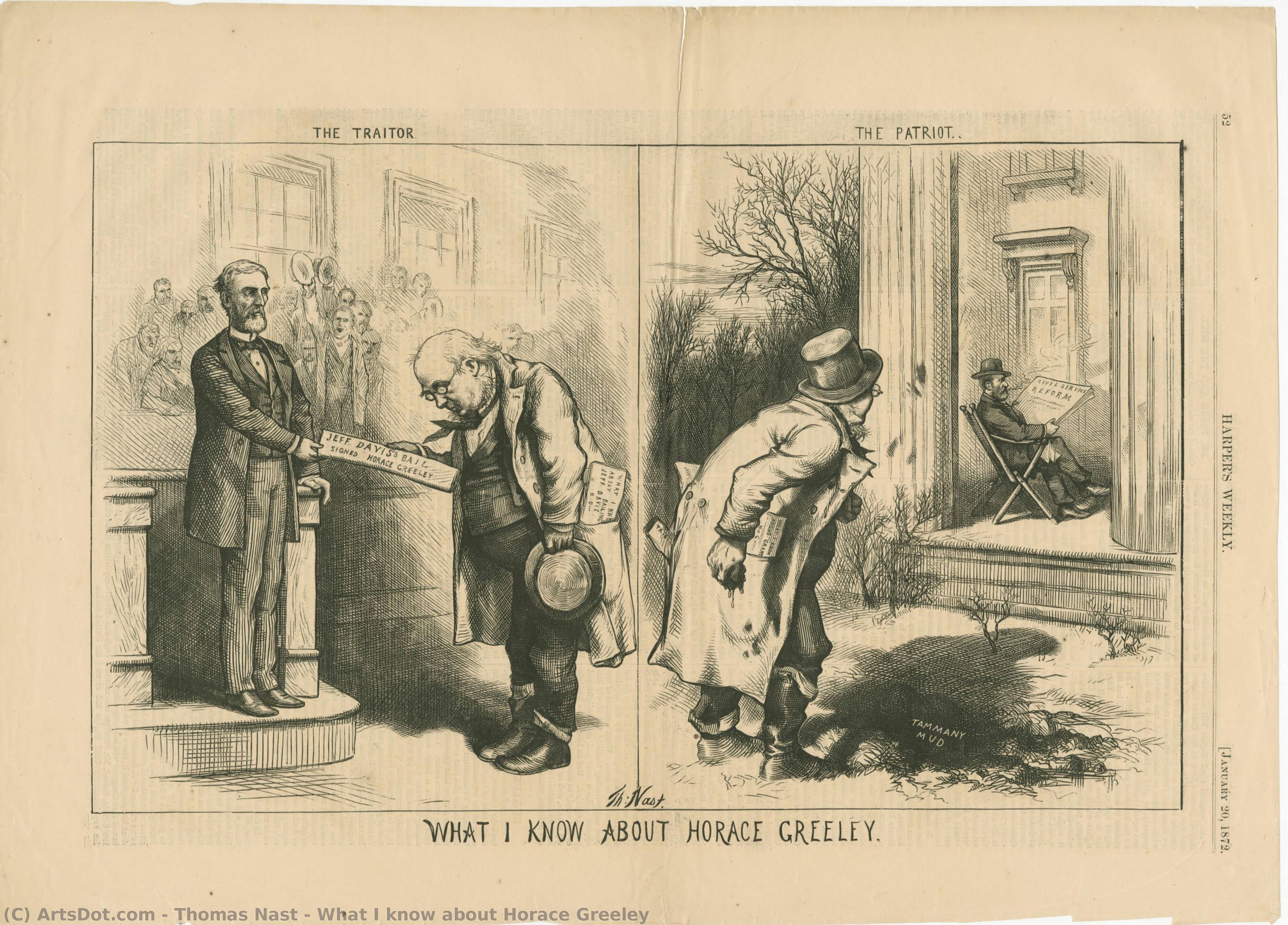 What I Know About Horace Greeley — Thomas Nast