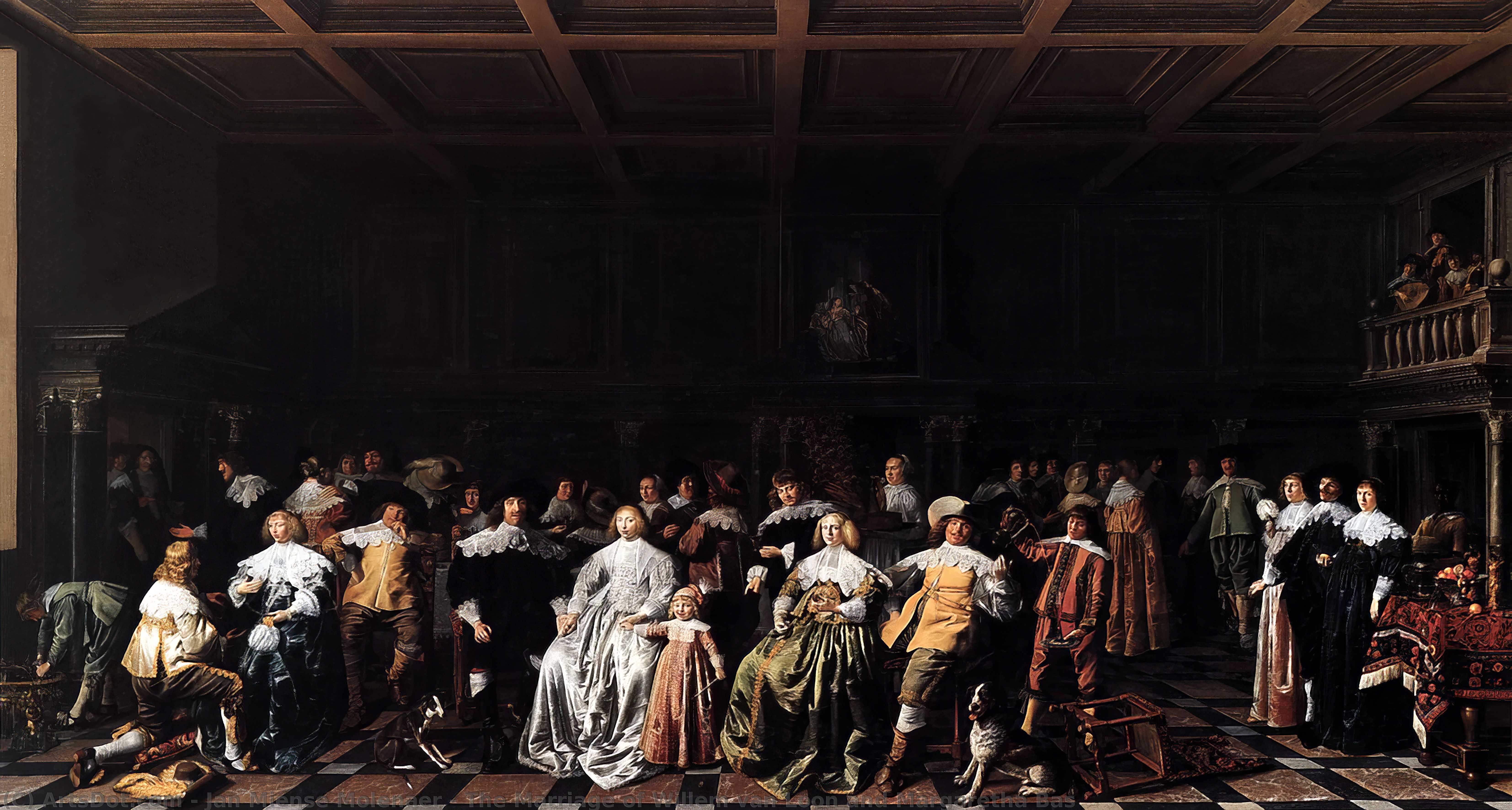 The Marriage Of Willem Van Loon And Margaretha Bas — Jan Miense Molenaer