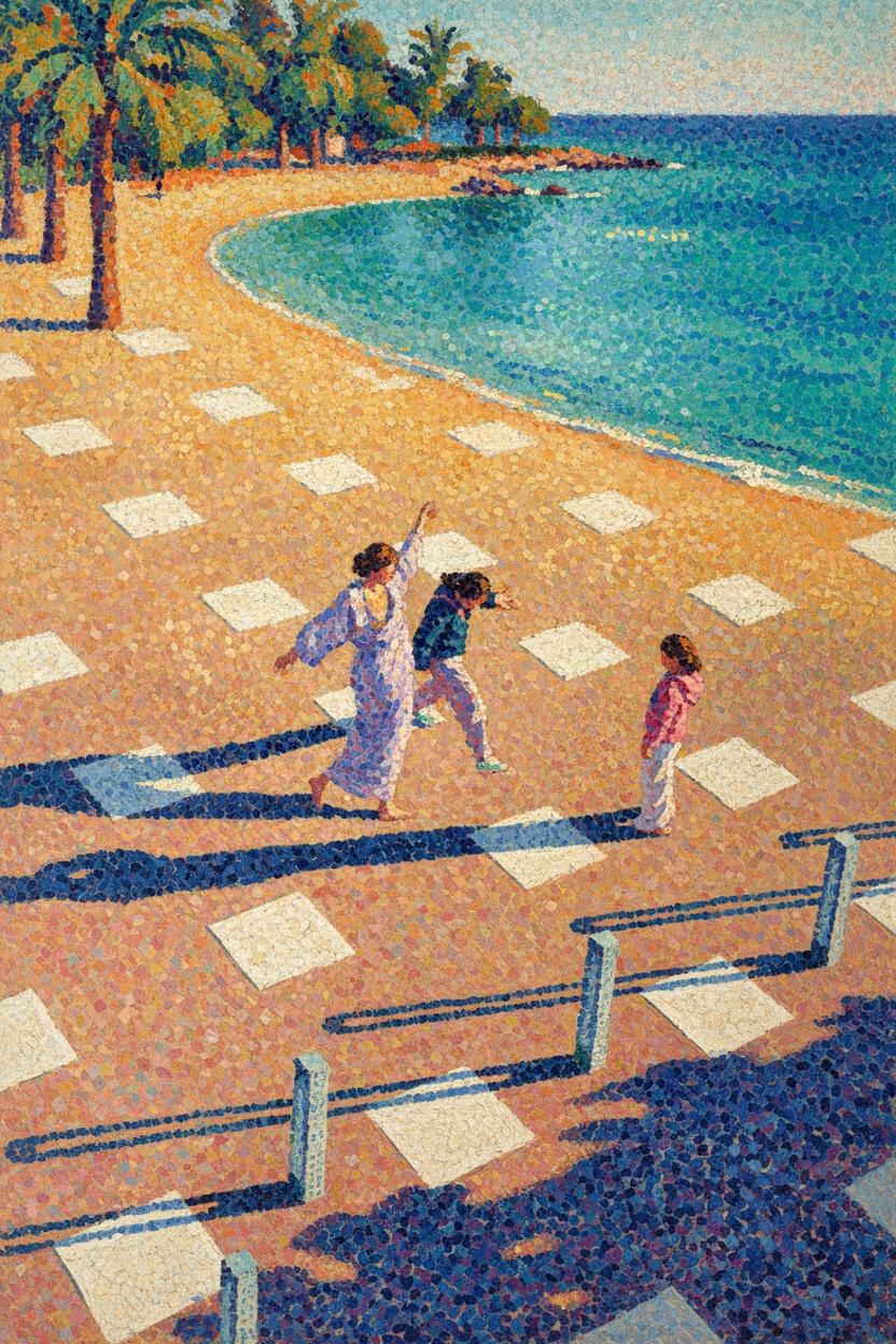Lumineszenz Der Azurblauen Promenade: Eine Sommersonnenwende-studie — Océane Faubert