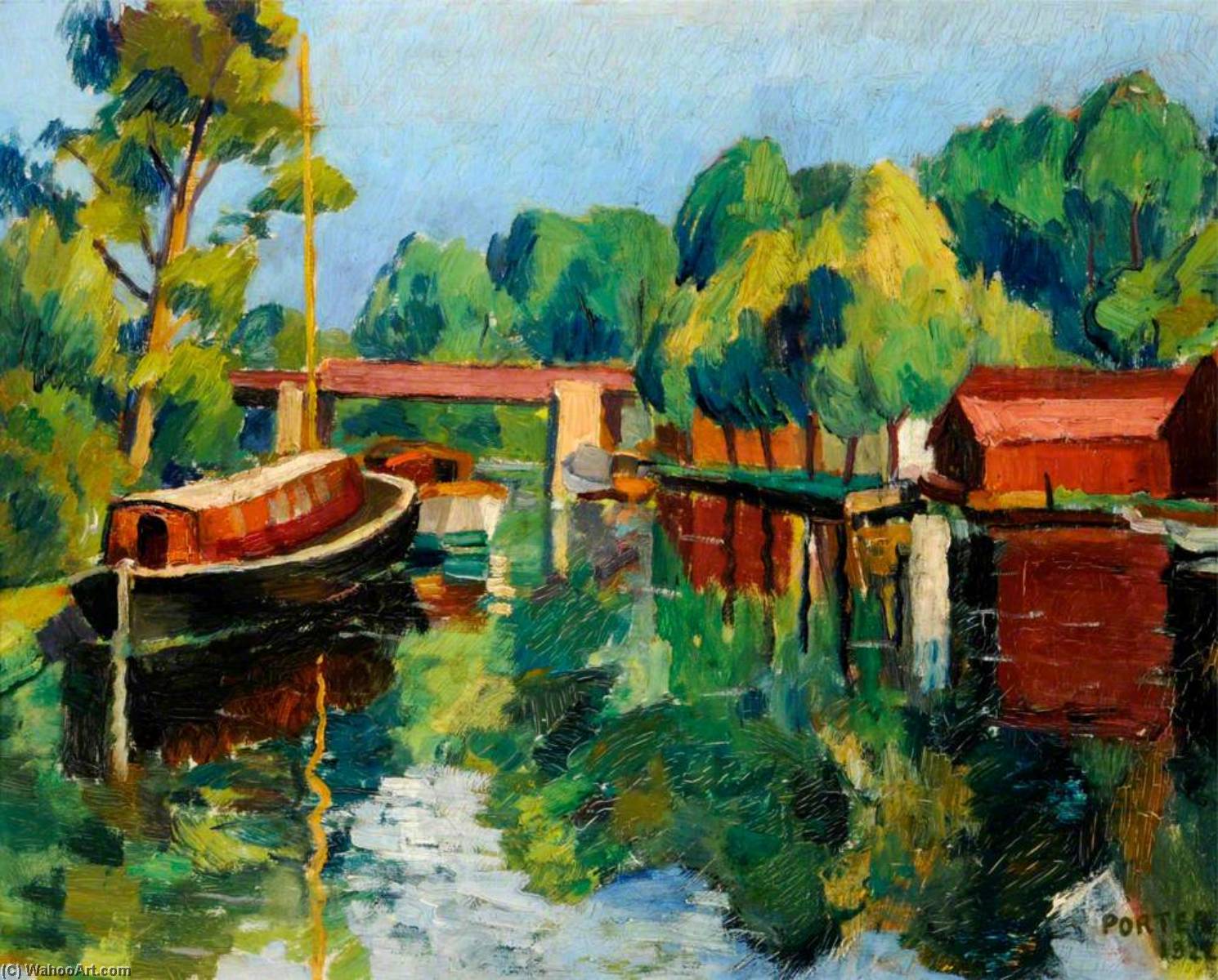 River Scene — Frederick James Porter