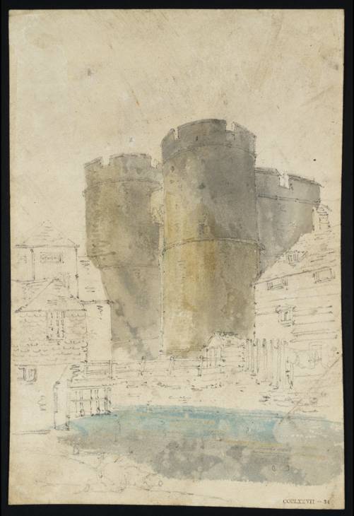 The West Gate, Canterbury, With Neighbouring Buildings — Thomas Girtin