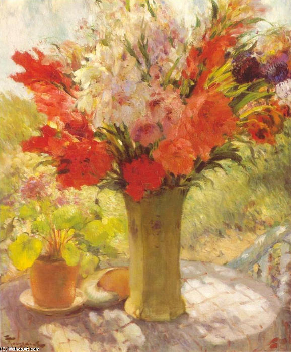 Flowers On A Sunny Table — Fernand Toussaint
