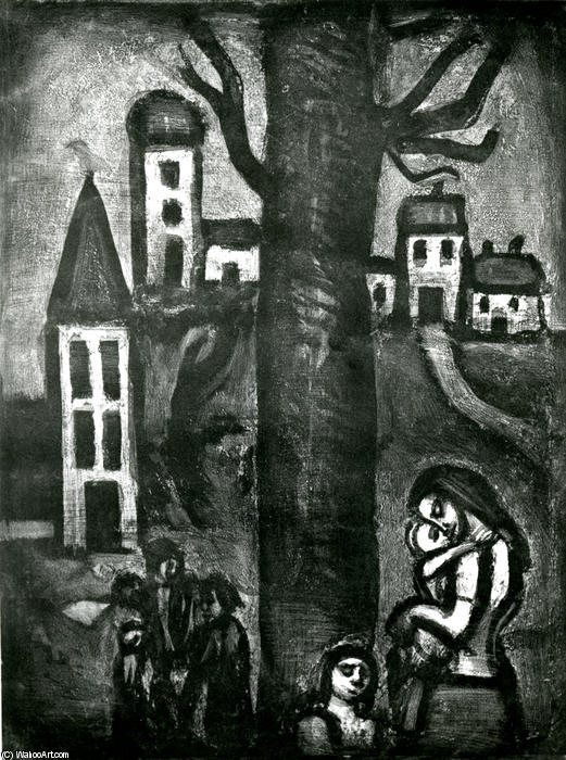 Au Vieux Faubourg Des Longues Peines — Georges Rouault