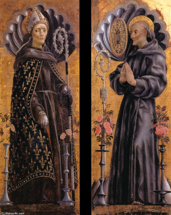 St Louis Of Toulouse; St Bernardino Of Siena — Michele Pannonio