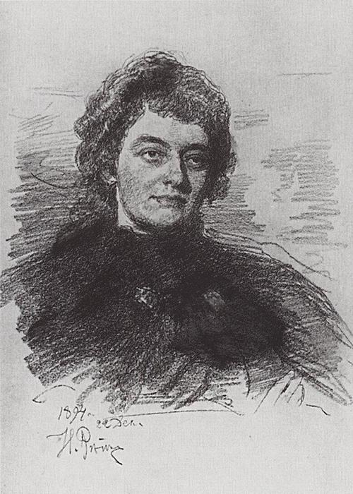 Portrait Of Zinaida Nikolayevna Gippius — Ilya Yefimovich Repin