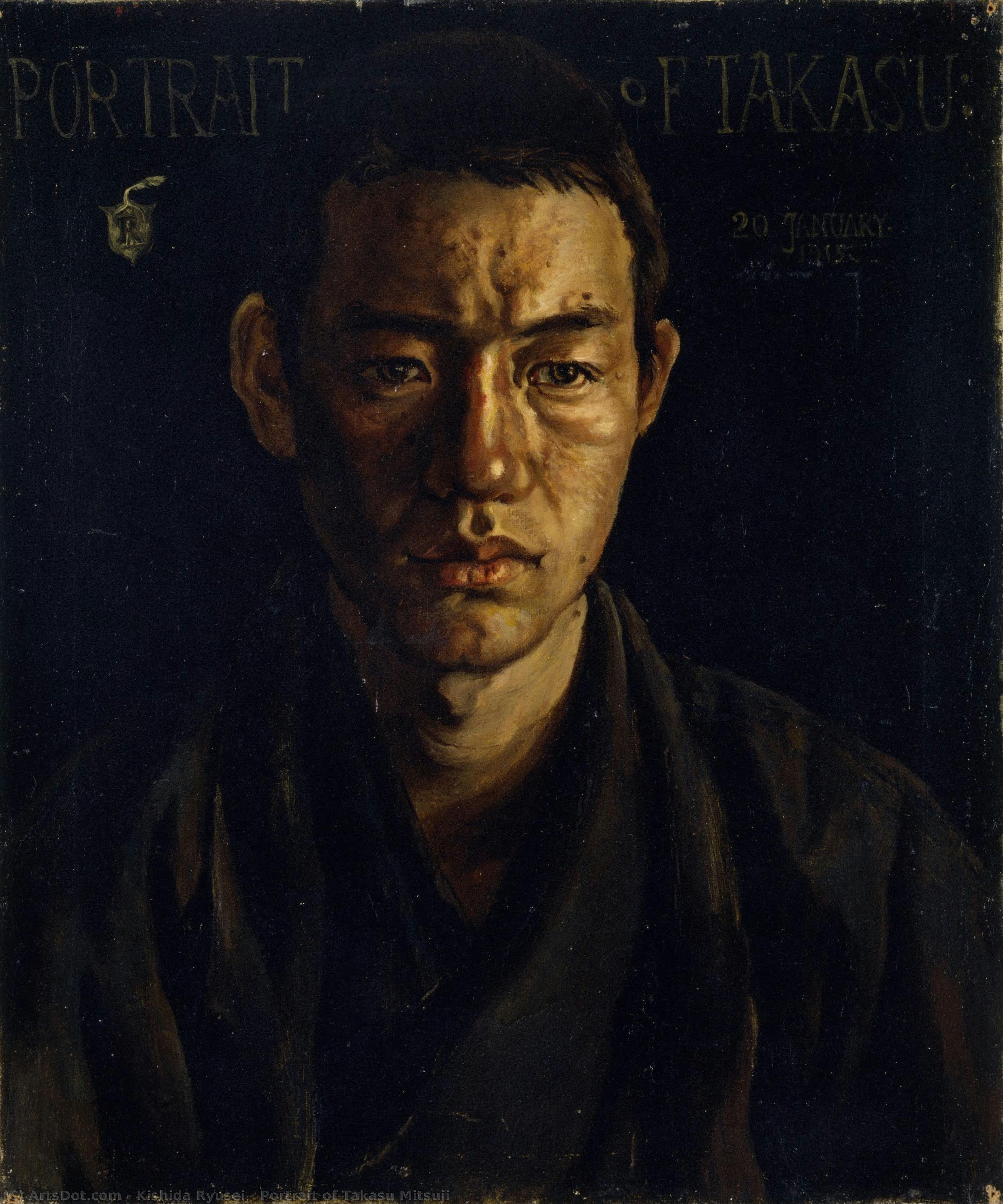 Portrait Of Takasu Mitsuji — Kishida Ryūsei