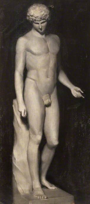 Oil Study Of A Statue Of Antinous — Robert Ernest Mceune