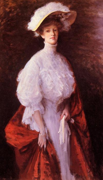 Portrait Of Miss Frances V. Earle — William Merritt Chase