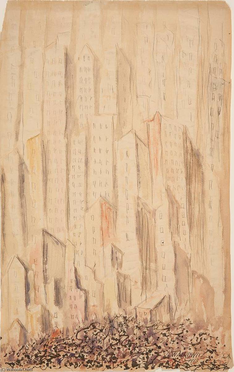 New York Skyline — Abraham Walkowitz