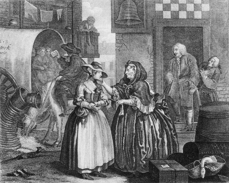 A Harlot's Progress, Plate 1 — William Hogarth