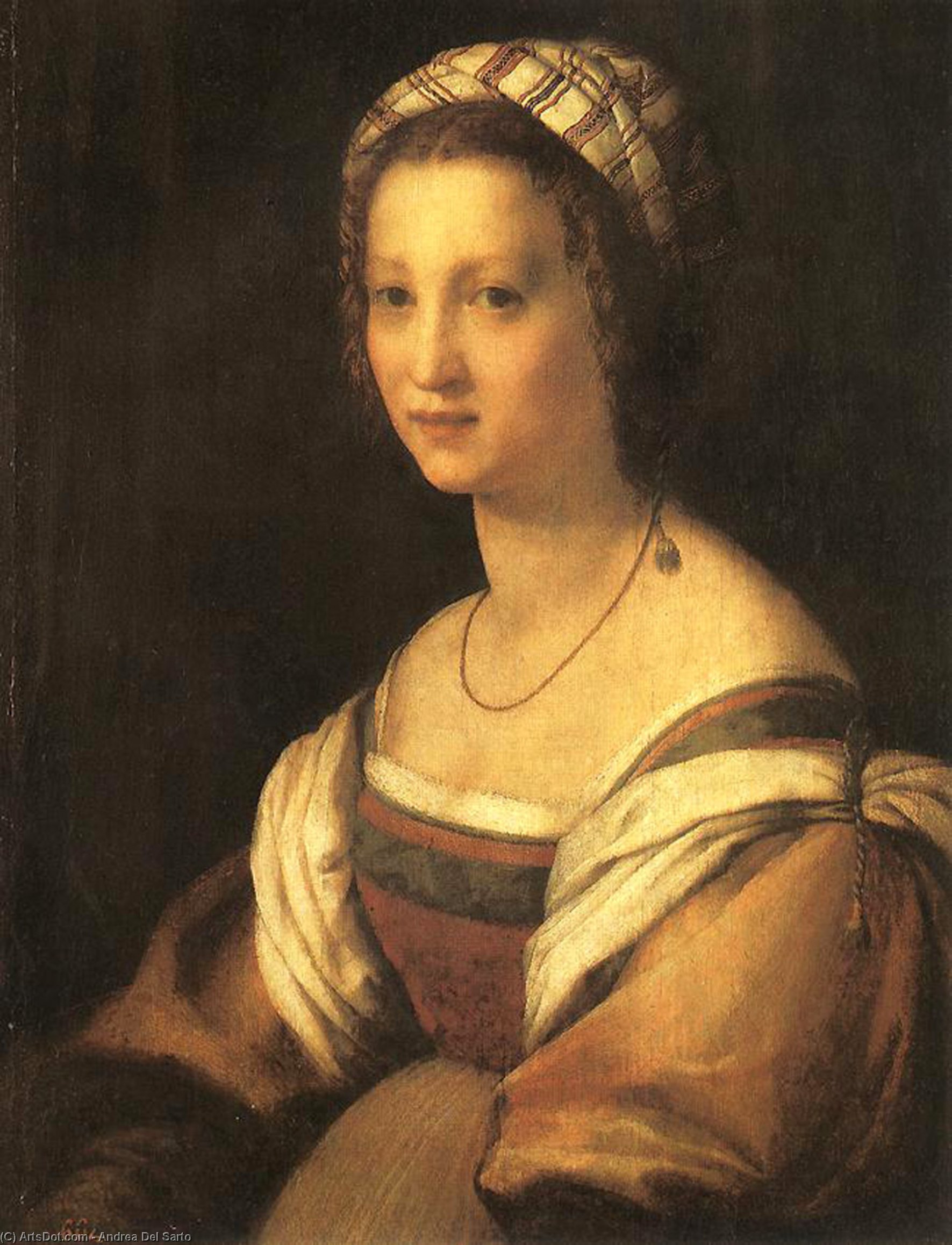 Portrait Of The Artists Wife — Andrea Del Sarto