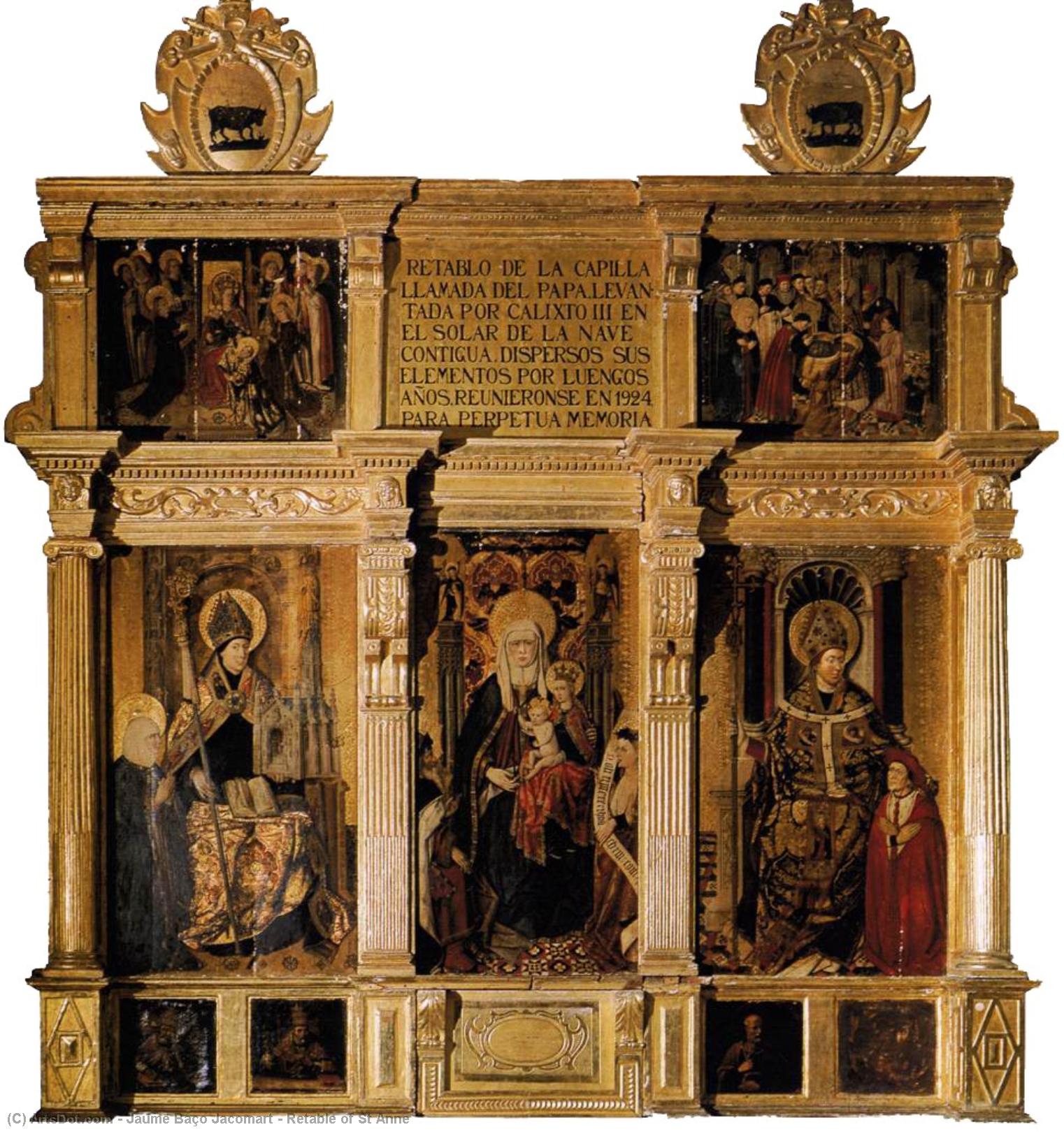 Retable Of St Anne — Jaume Baço Jacomart