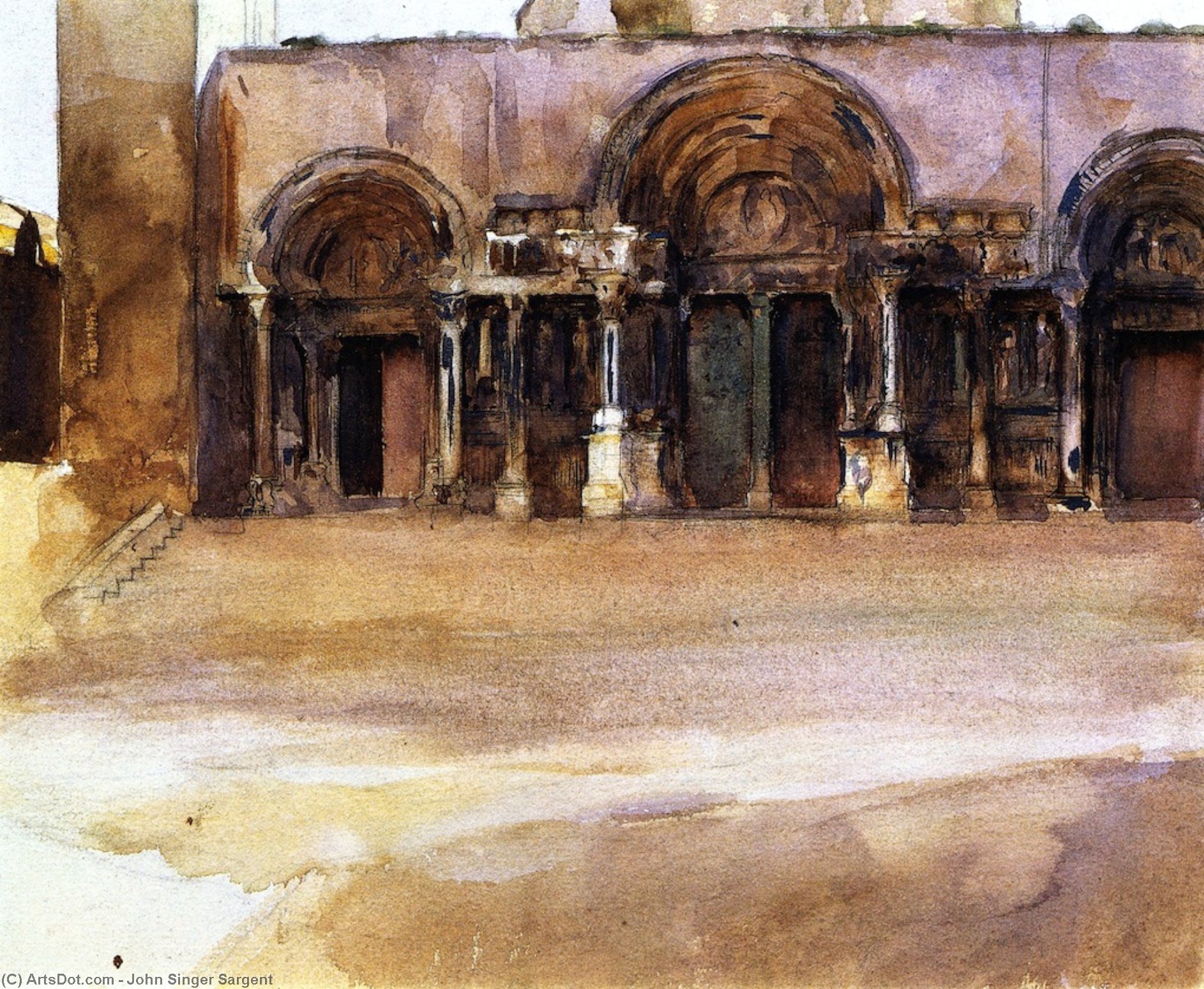 The West Portals Of Saint-gilles-du-gard — John Singer Sargent