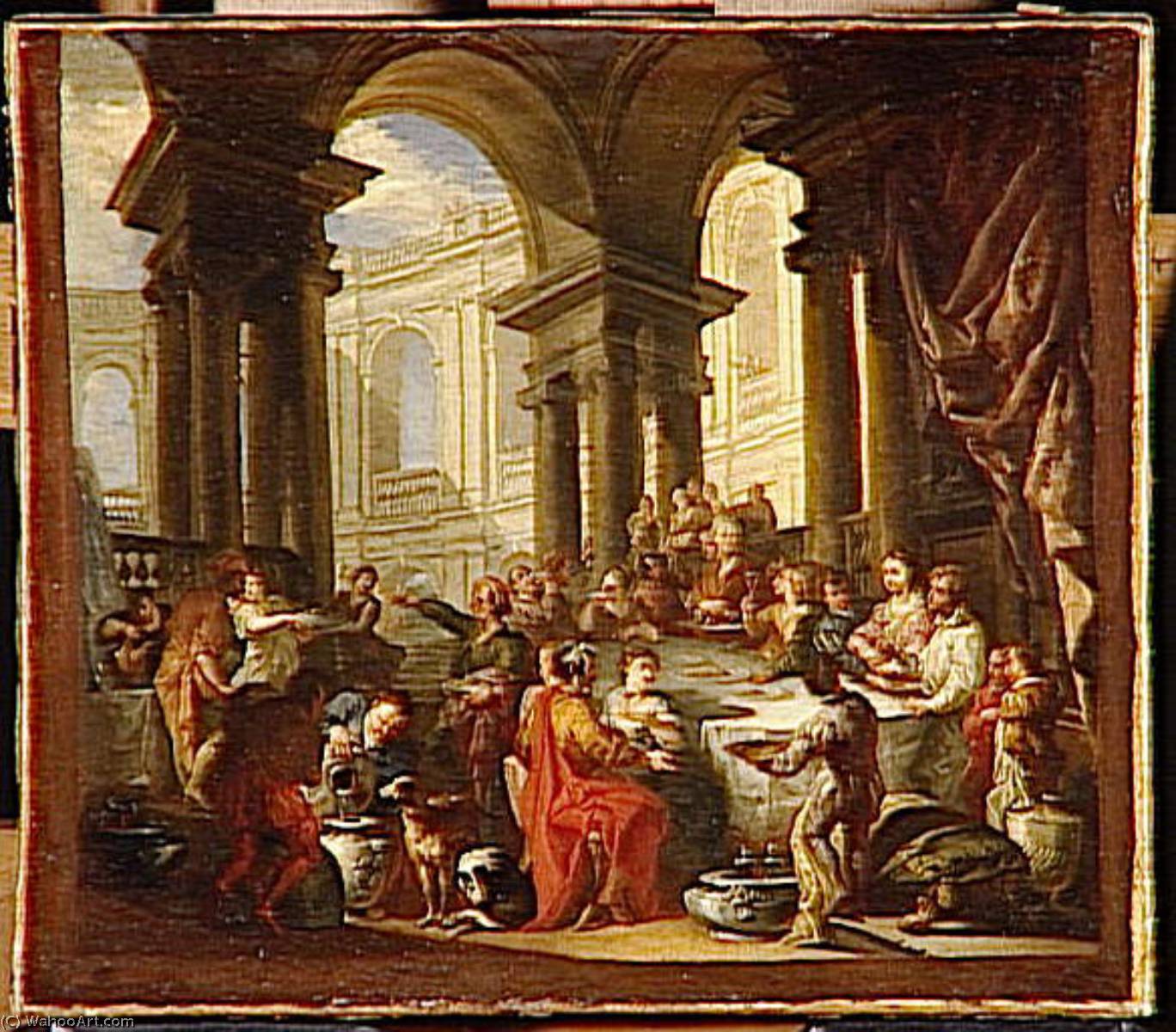 Festin Donne Sous Un Portique D'ordre Ionique — Ђовани Паоло Панини