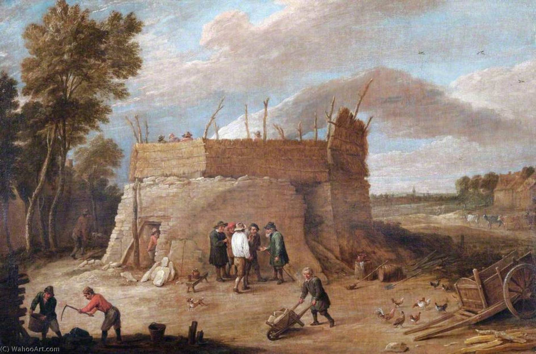 A Lime Kiln With Figures — David Teniers Ii Le Jeune
