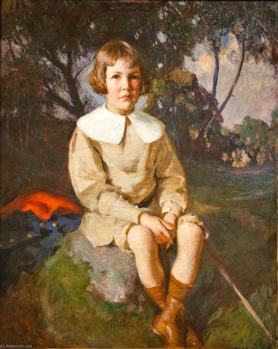Atherton Loring Jr. Age 6 Of Boston's Duxbury, Massachusetts — Frank Weston Benson