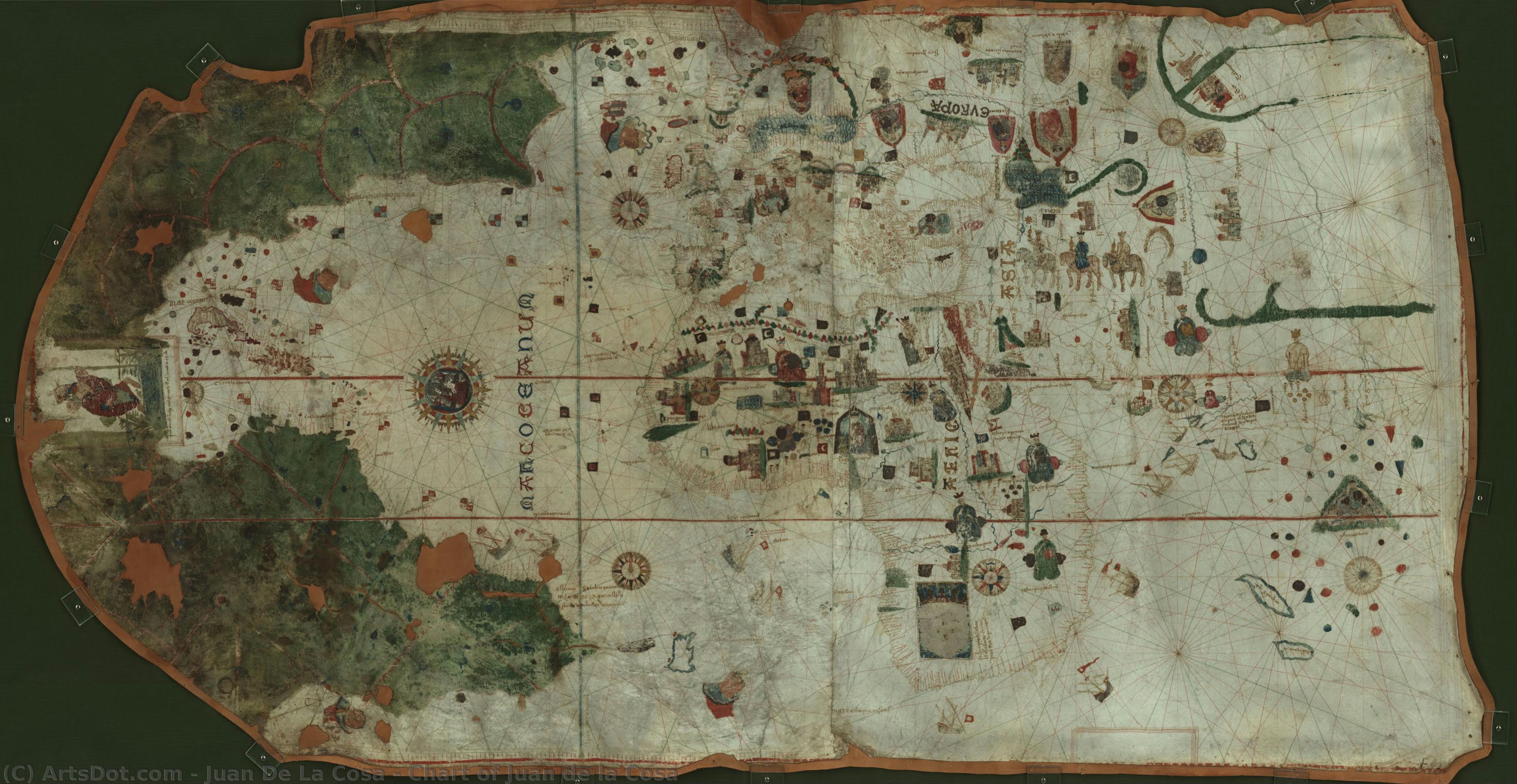 Chart Of Juan De La Cosa — Juan De La Cosa