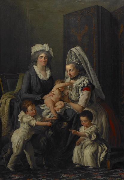 La Comtesse D'herbouville Et Ses Enfants — Anicet Charles Gabriel Lemonnier