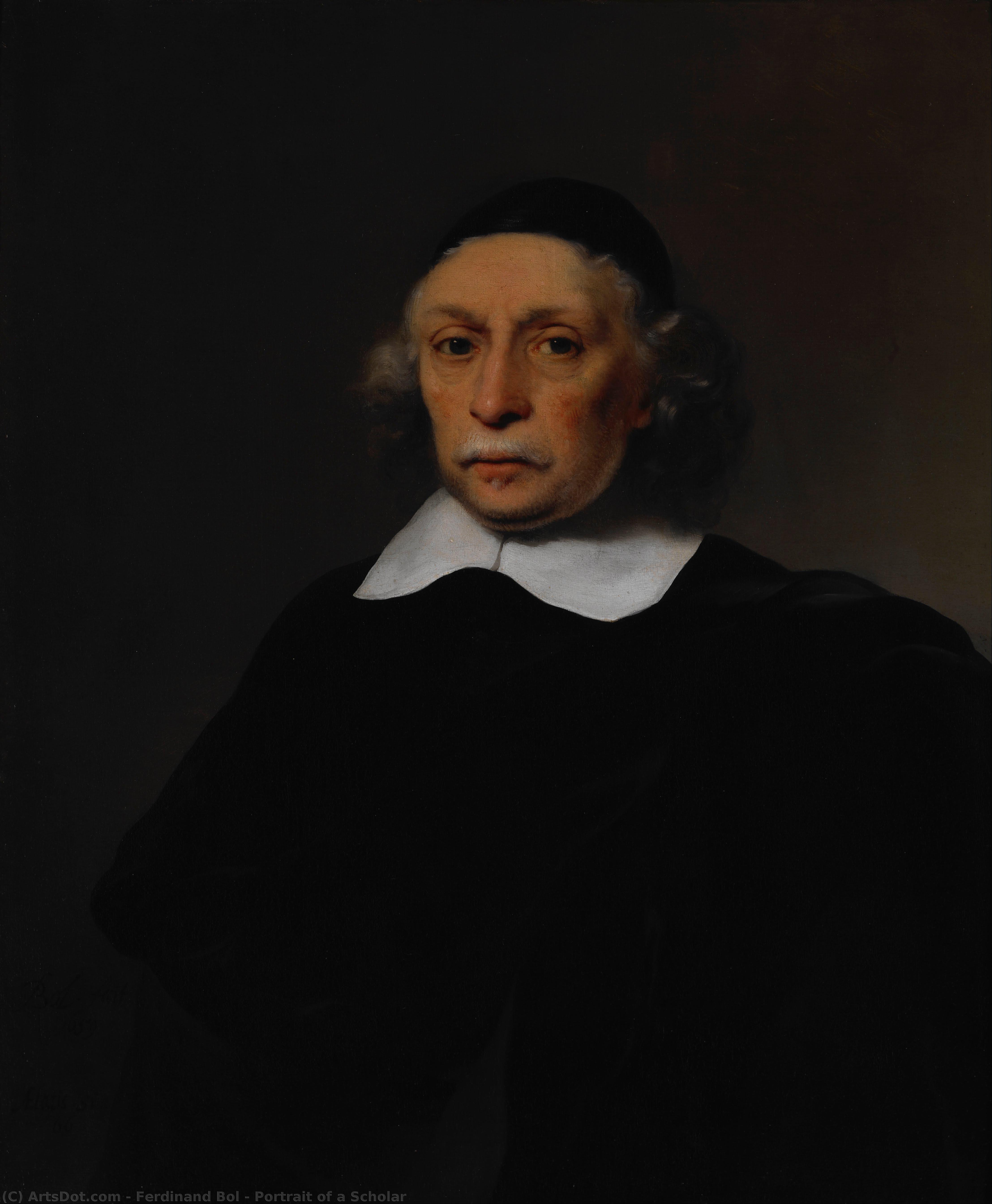 Portrait Of A Scholar — Ferdinand Bol