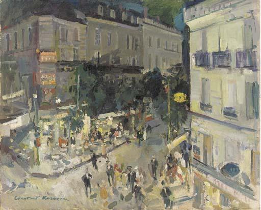 View Of A Parisian Street Corner — Konstantin Alexeievitch Korovin