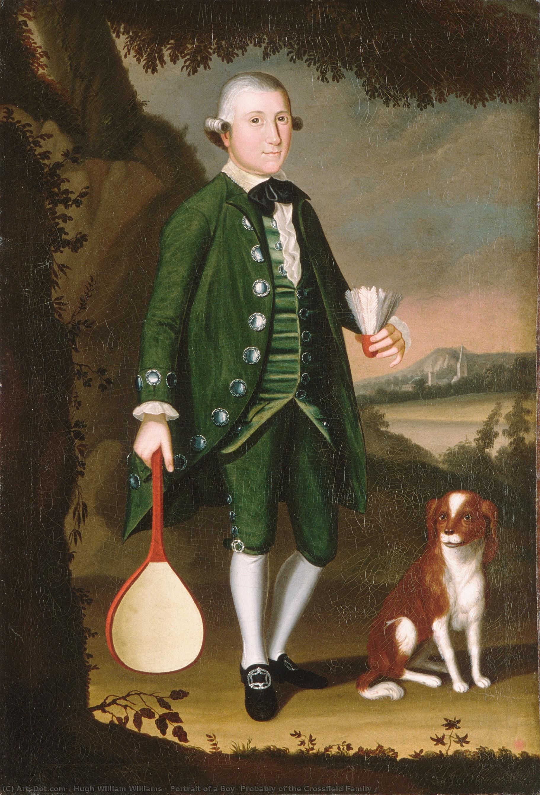 Portrait Of A Boy, Probably Of The Crossfield Family — Hugh William Williams