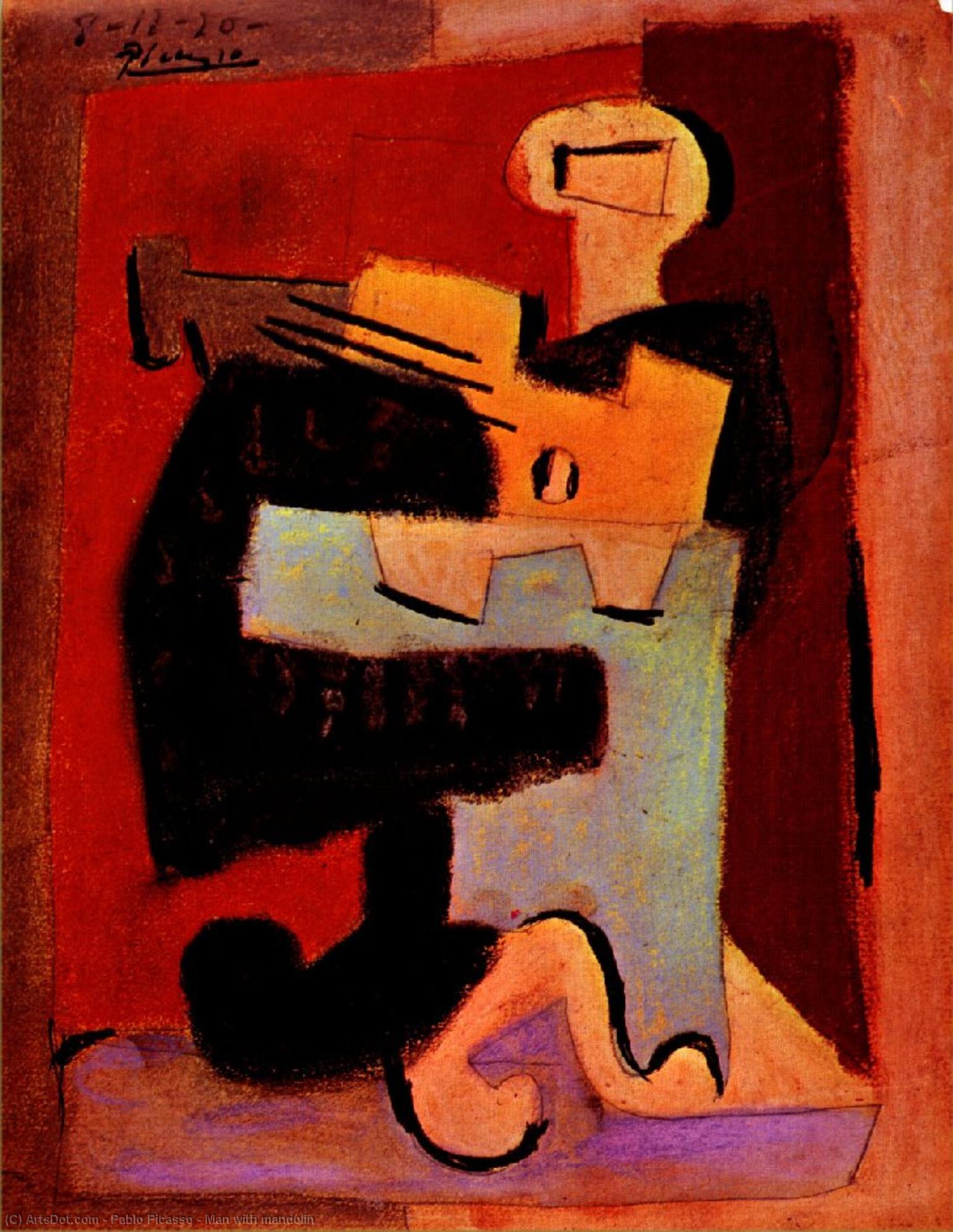 Man With Mandolin — Пабло Пикасо